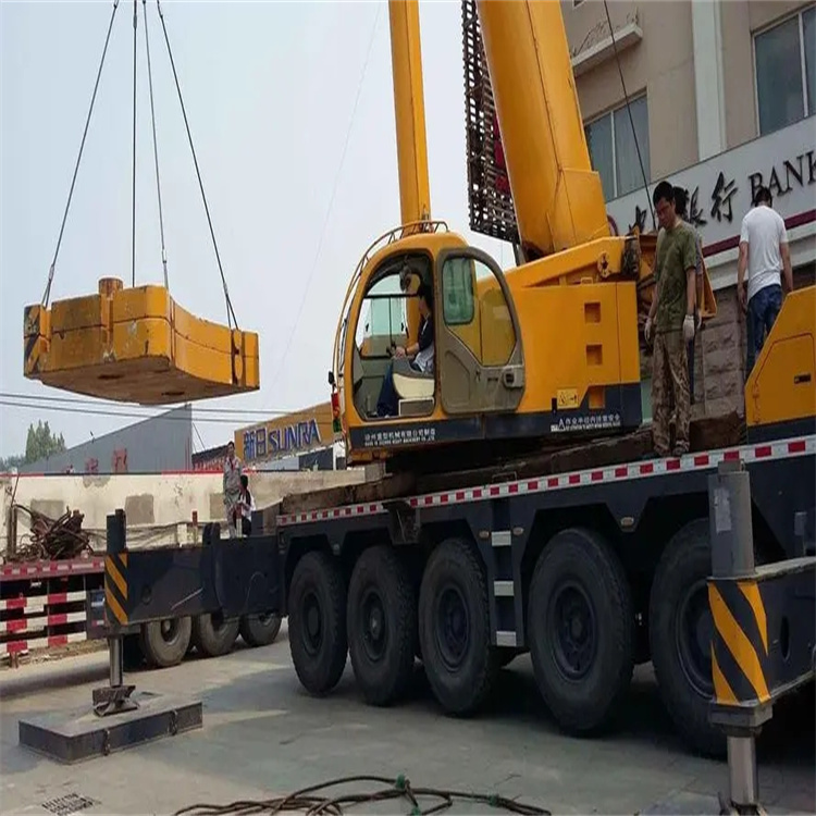 陕州当地吊车出租|机器吊装|75吨|工厂搬迁服务